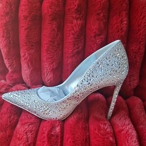 Aldo & Disney Colab  Silver Stiletto Heels